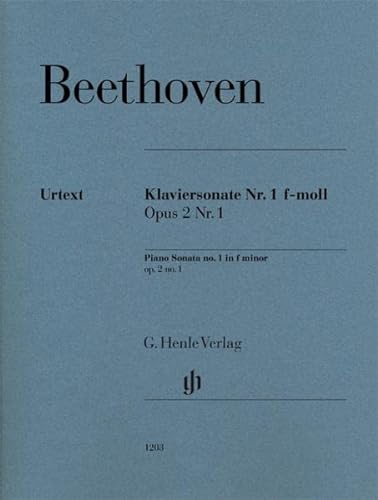Klaviersonate Nr. 1 f-moll op. 2 Nr. 1: Besetzung: Klavier zu zwei Händen (G. Henle Urtext-Ausgabe) von Henle, G. Verlag